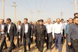 گزارش تصویری عملیات اجرایی احداث سه ایستگاه برق در شوشتر و گتوند با حضور استاندار خوزستان