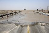 جاده اهواز – آبادان به علت سیلاب بسته شد