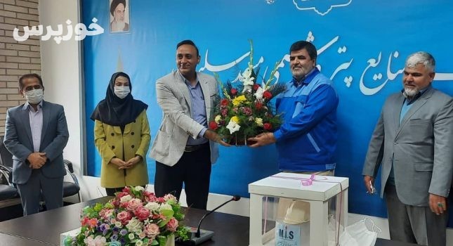 دیدار  سرپرست شبکه بهداشت و درمان  و رئیس مرکز بهداشت شهرستان  با مسئولین صنایع پتروشیمی مسجدسلیمان