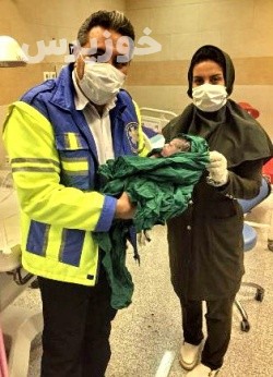 زایمان موفق مادر باردار در آمبولانس اورژانس مسجدسلیمان