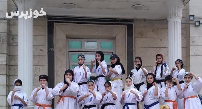نایب قهرمانی خوزستان با درخشش دختران کاراته کار مسجدسلیمان