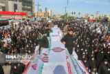تشییع پیکرهای ۱۱۱ شهید دفاع مقدس توسط مردم اهواز