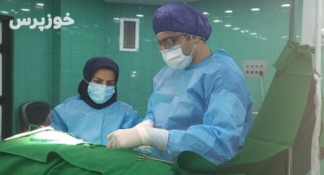 نخستین عمل جراحی در اتاق عمل بیمارستان شهداء هندیجان 