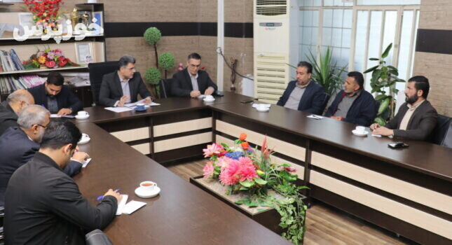 جلسه آرش قنبری شهردار با معاونین و مسئولین شهرداری مسجدسلیمان