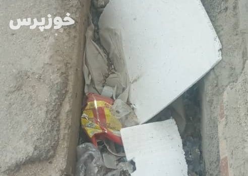عدم جمع آوری زباله ها از جداول سطح شهرهندیجان