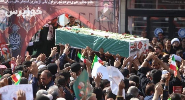 گزارش تصویری خوزپرس مراسم تشییع سپهبد شهید غلامعلی رشید در دزفول