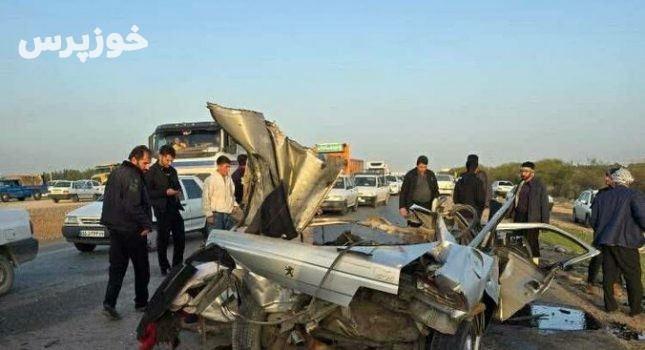 تصادف اتوبوس در جاده دزفول به شوشتر پنج کشته داشت