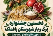 نخستین جشنواره برگ و بار در شهرستان باغ ملک